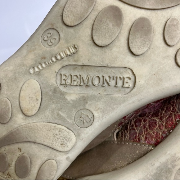 Remonte metallic colorful mary Jane Shoes flats boho casual women’s size 39 8.5 - Picture 7 of 8